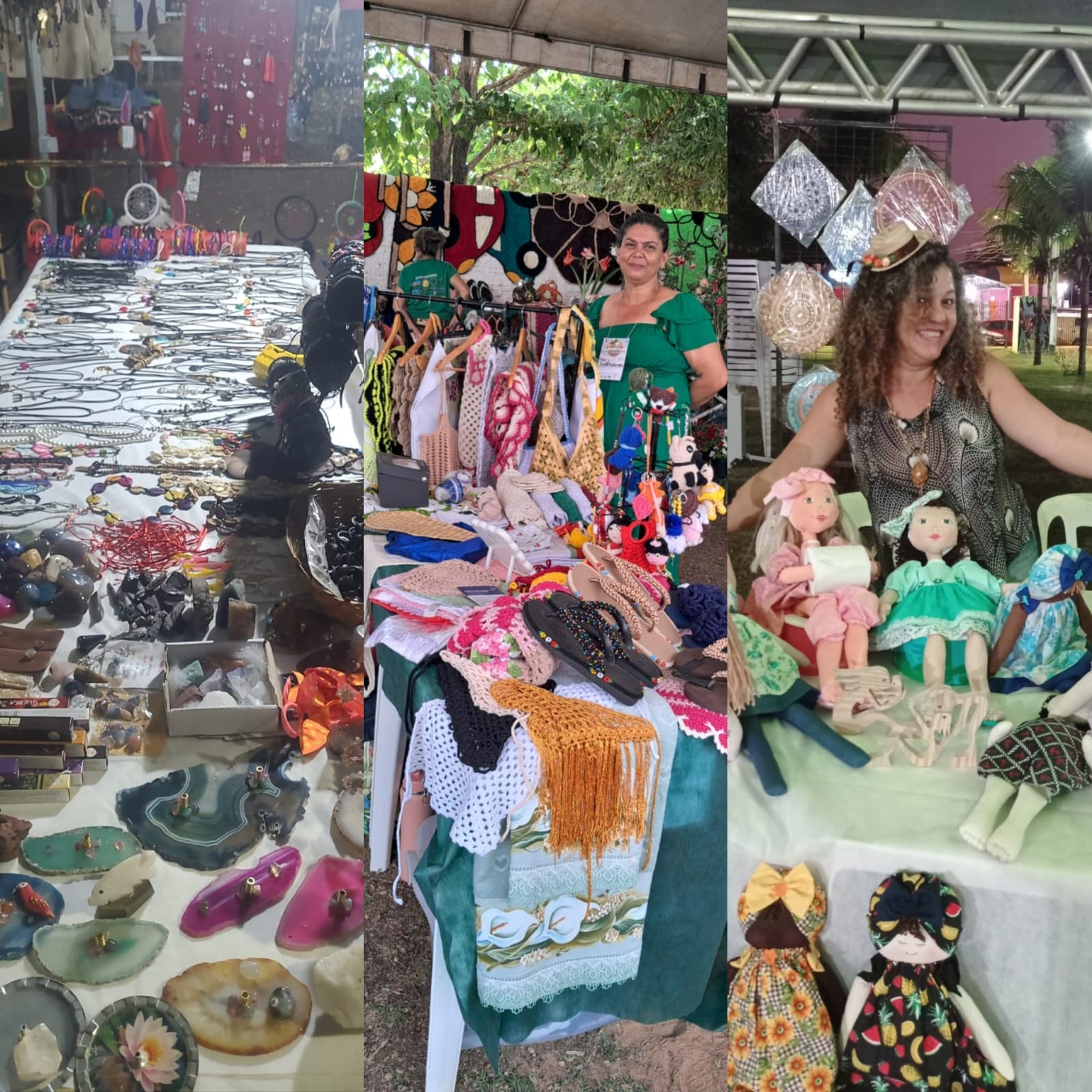Alguns dos expositores e produtos da associação. Foto - Divulgação Alguns dos expositores e produtos da associação. Foto - Divulgação